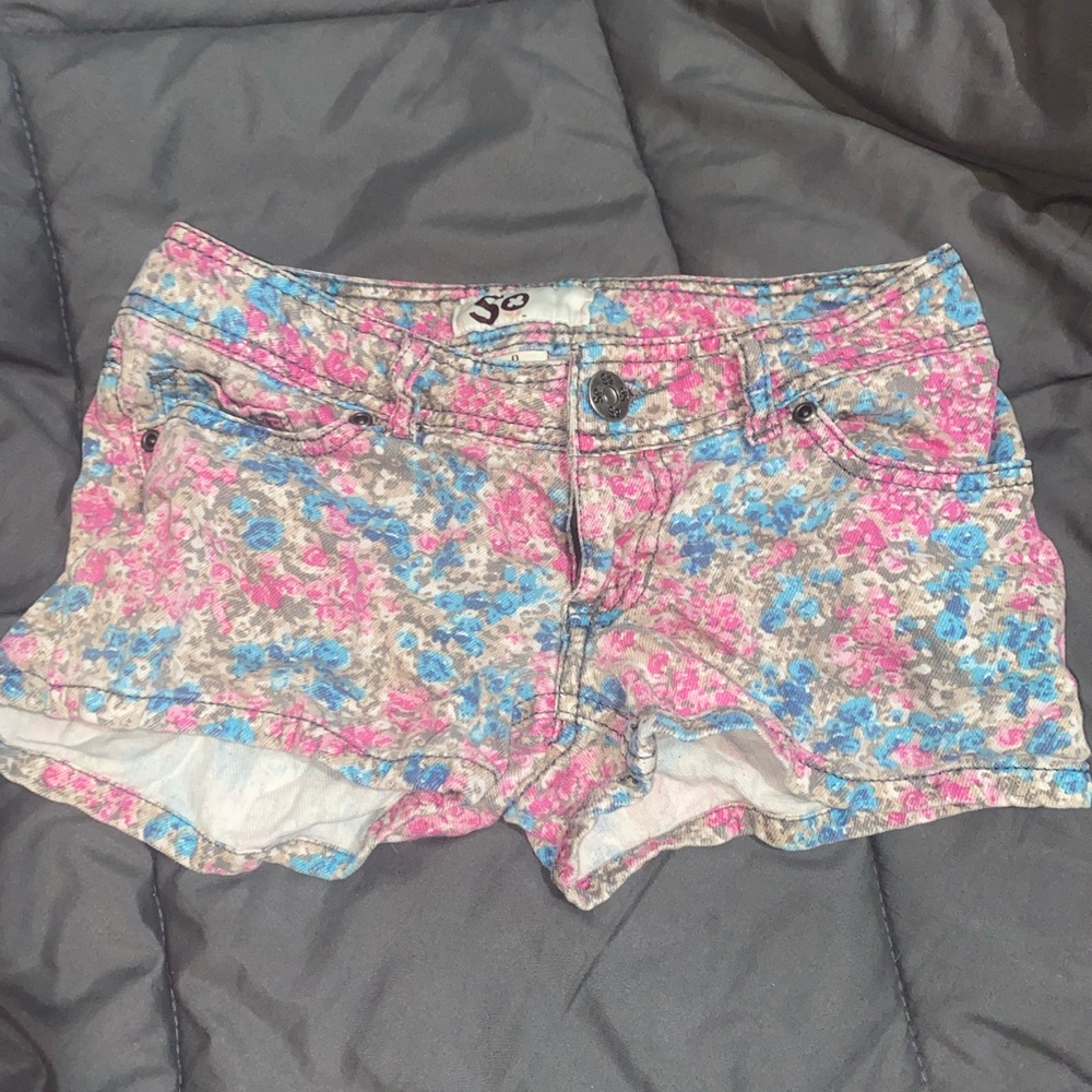 Multi colored floral shorts